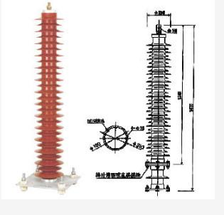 Metal Oxide High Voltage Lightning Arrester Air Termination Support