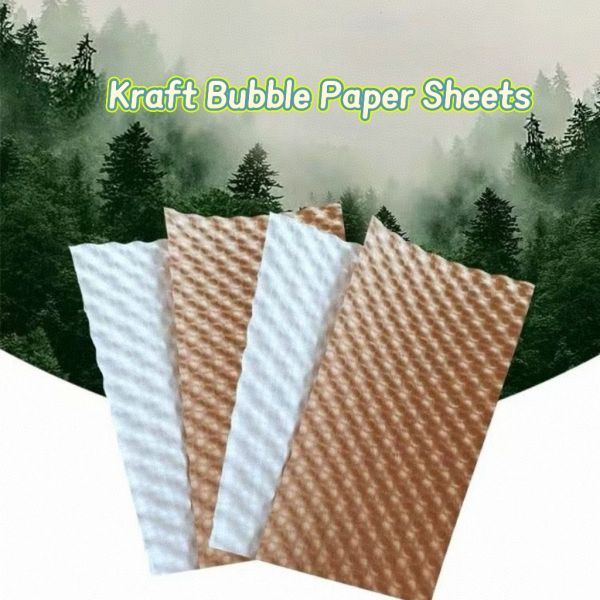 White Bubble Paper Sheet  Compostable 30cm Board Paper Bubble Sheet