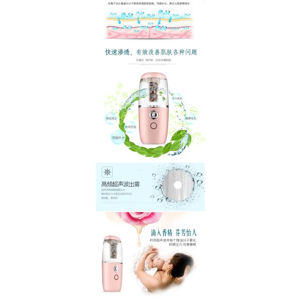 NEW Innovation Anion Nano Face and Car Sprayer / Perfume Humidifier H-198