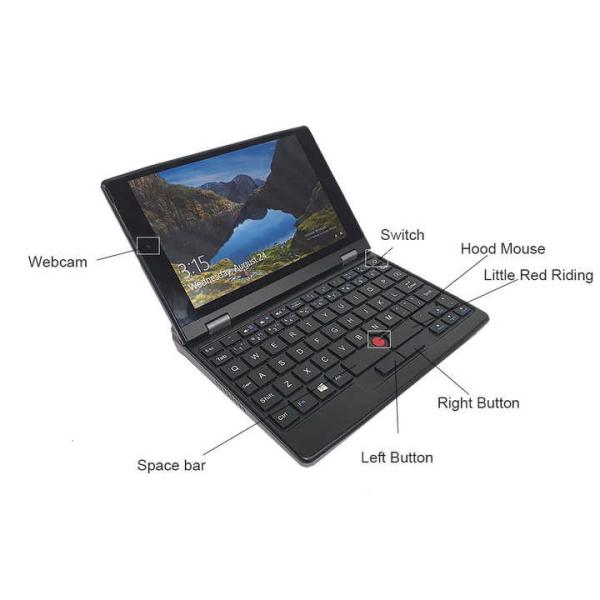 A7 laptops computer 7 inch cheap dual core double screen mini laptop intel J4125 DDR4 12G hard drive 256G laptop gaming netbook