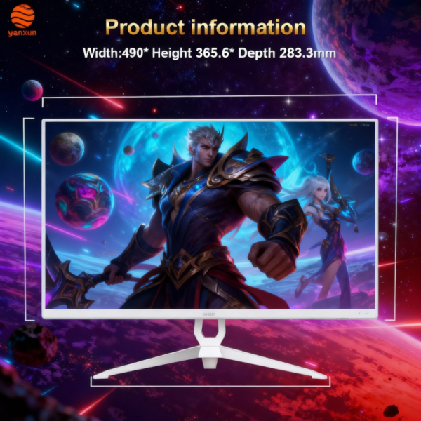 21.45 Inch Black Gaming Monitor QHD/UHD Resolution 180Hz High Refresh Rate, Computer Monitor with HDMI & DisplayPort for Immersive Gaming, Office Work & Multimedia Entertainment