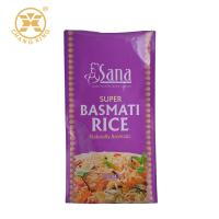 Bolso de empaquetado inferior plano plástico 1KG 2KG 5KGS del arroz lateral del escudete