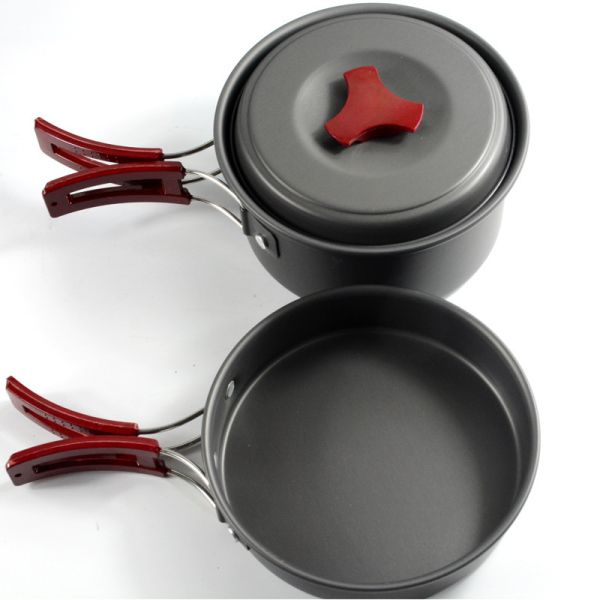 152X72MM Outdoor Portable Folding Aluminum Camping Cookware Set with Accessories Wash Ball