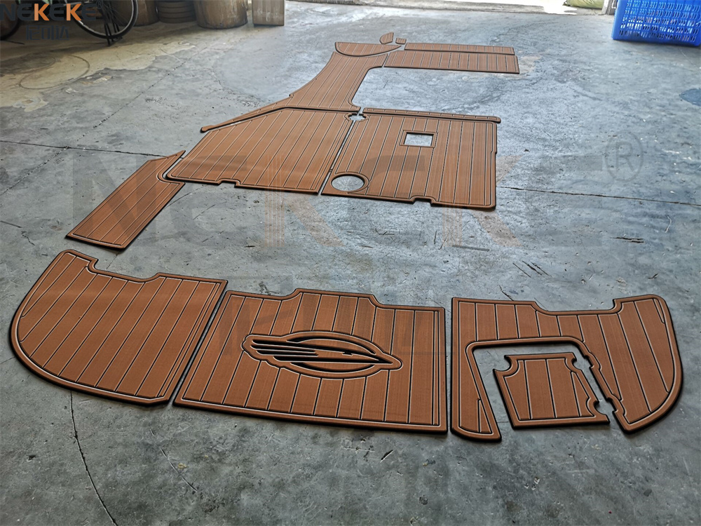 2006 Chaparral 280 Swim Platform Cockpit EVA Faux Teak Deck Flooring Marine Mat Pad