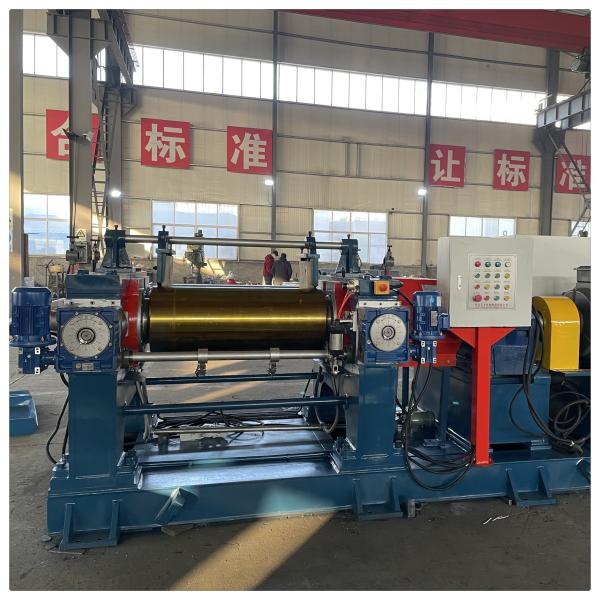 XK-400 Raw Rubber Mixing Mill Rubber Two Roll Mill Open Mixer with 55kW Electric Motor