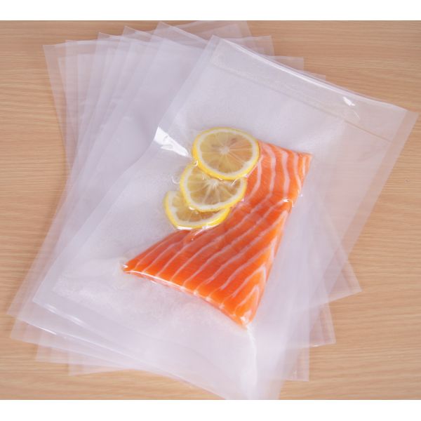 High Transparent Embossed Texture Vacuum Bags for Food Packaging