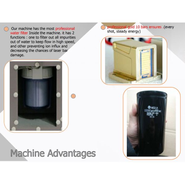 Professional Electrical Hair Removal Devices Alexandrite Wavelength 425mm×465mm×1100mm