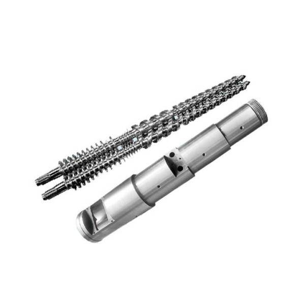 Alloy Steel Conical Twin Screw And Barrel For Pvc High Quality Sjsz 51 105 Conical Extruder