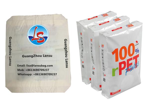 Breathable Polypropylene Bopp Laminated PP Woven Bags For Cement No leakage