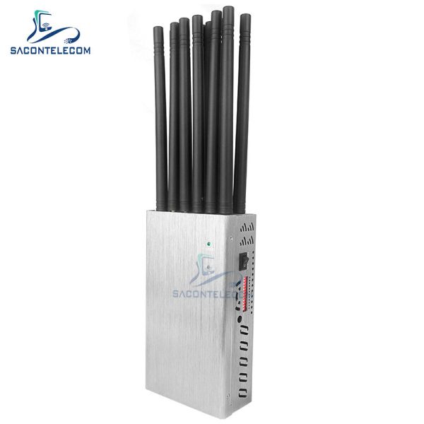 12 Channels 20W Power 2 Hours Battery Portable WiFi Jammer for Cell Phone GPS Signal Blocker