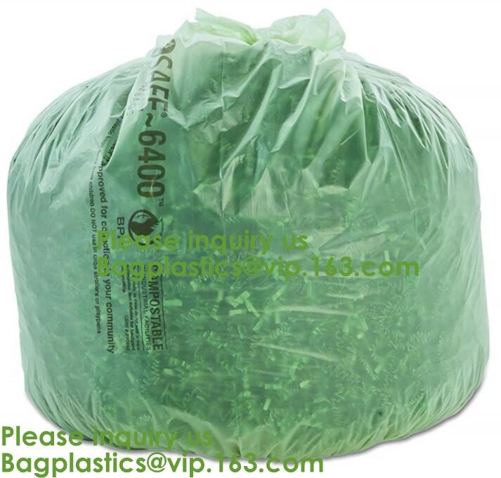 мешок для мусора галлона biodegradable и compostable кухни, упаковка Eco дружелюбная Biodegradable кладет 100% в мешки Compostable Plasti