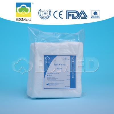 White Biodegradable Cotton Pads , Surgical Dressing Eco Makeup Cotton Pads