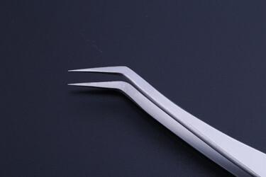 Surgical Grade Corrosion Proof Curved Eyelash Tweezers Lash Extensions Tools