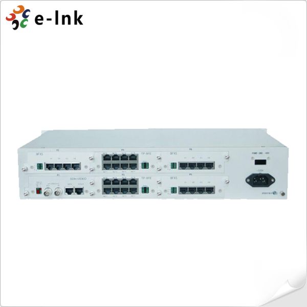 155Mbps 24 E1 Channels SDH Multiservice Access Platform with 1U Chassis and STM-1 SDH Multiplexer