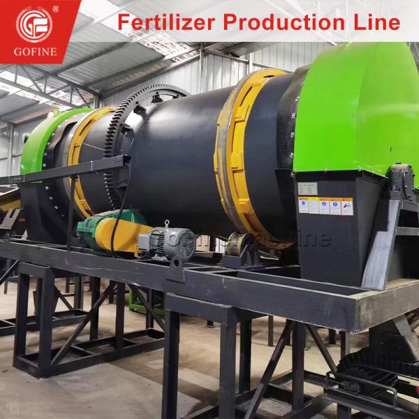 Rotary Mixing Pelletizer Machine Fertilizer Granulating Plant Project