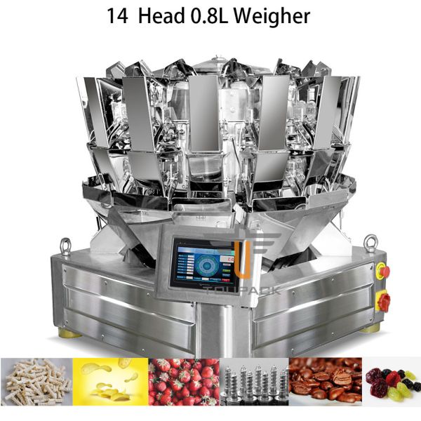 Машина упаковки Weigher Multihead 14 голов с системой управления PLC