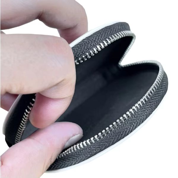 Double-Sided Sublimation Blank Leather Coin Pouch Round Mini Earphone Storage Bag Small Change Pouch
