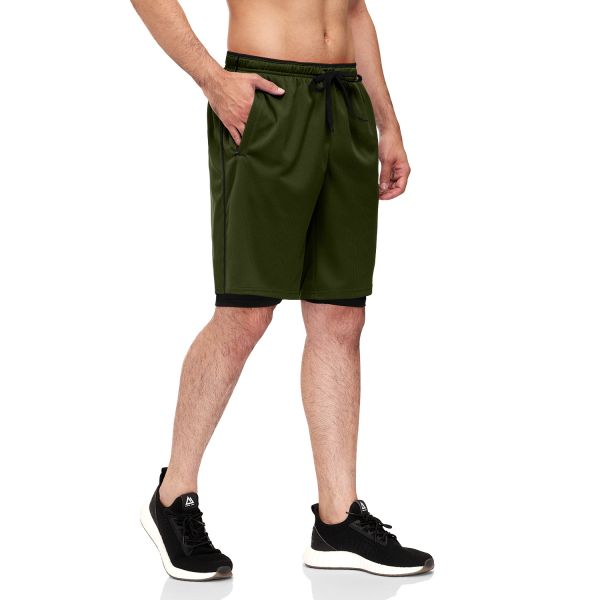 Activewear людей 100gsm основывает ход разминки 2-In-1 замыкает накоротко 7