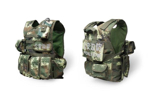 Military Ballistic Military Tactical Vest , Molle Jungle Camo Bullet Resistant Vest
