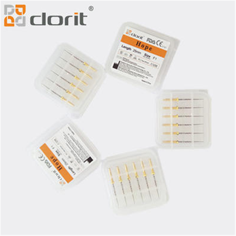 Файлы канала желтого корня ODM 25mm OEM Эндо надеются золотое F1