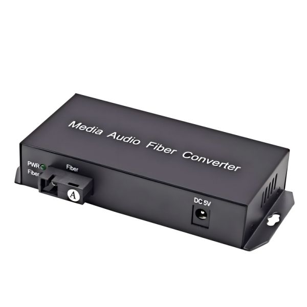 8 Ch Unidirectional RCA Audio Fiber Optic Extender Analog Audio Transmission Over Fiber