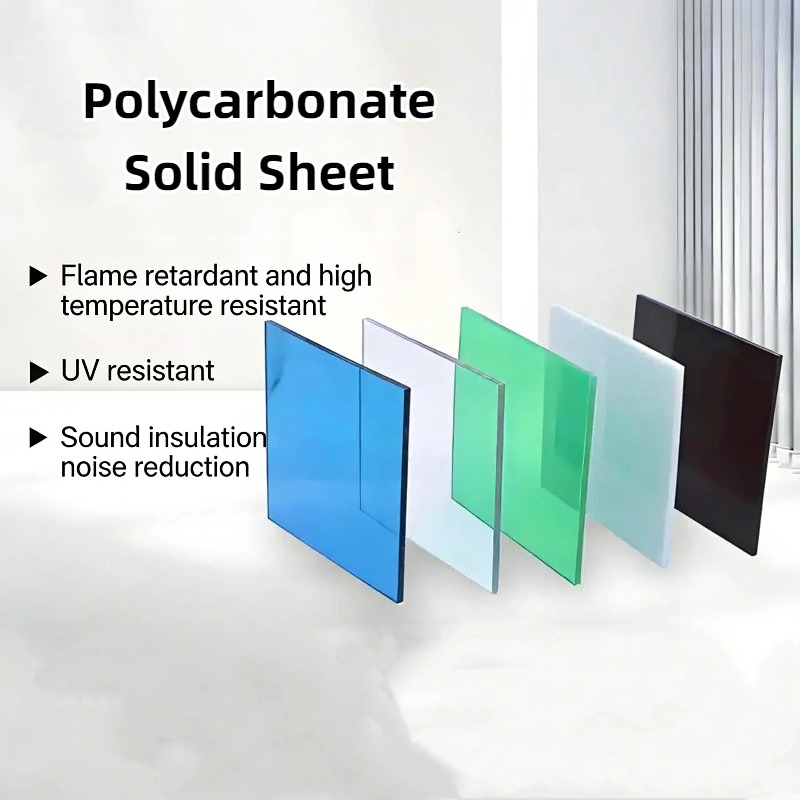 Free Sample PC Polycarbonate Sheets 0.8-8mm Lightweight Durable UV Resistant Customized Size Printing Cutting Moulding Services