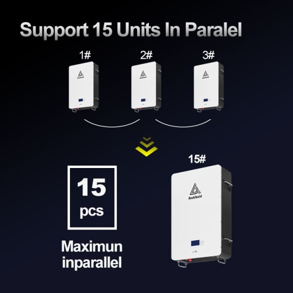 48В 200Ач мощность батарея для установки на стену для гибридной сети