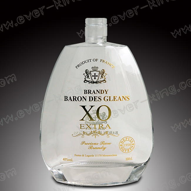 Бутылки ликера 750 ML овальные стеклянные