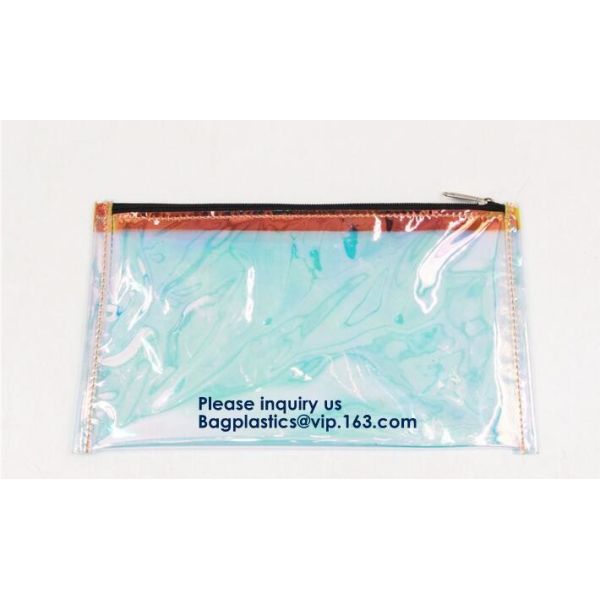 Transparent Clear PVC Slider Zipper Bag Plastic Bag With Zipper,Eco-friendly Slider Zipper Flat PVC Plastic Bag For Docu