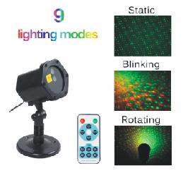 Outdoor laser light double hole laser lights Outdoor decoration holiday lights Outdoor waterproof effect stage lights