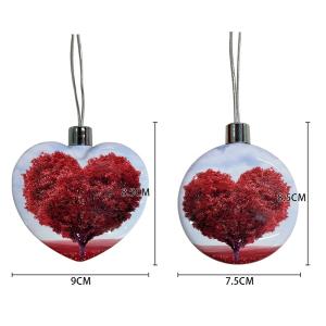 Custom Print Photo Sublimation Christmas Ornament PC Coated Sublimation Blank