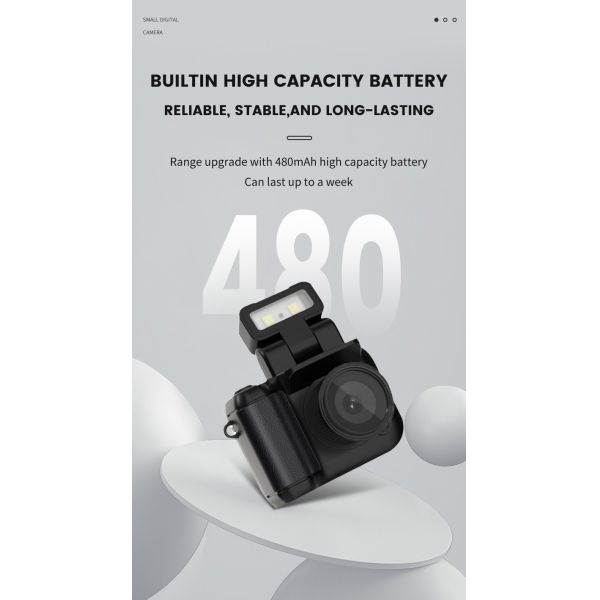 Y4000 Mini Camera With Flash Lamp Portable Video Recorder DV 1080P With LCD Screen