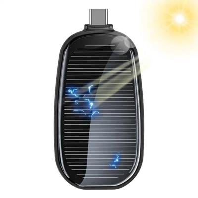 Keychain Solar Cordless Power Bank 1200mAh Portable Charger TWS Earphone Emergency Backup