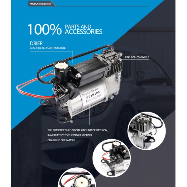Комплект для ремонта компрессора стали & воздуха пластмасс автоматический для Ауди А6 К6 4Ф0616005Э 4Ф0616006А
