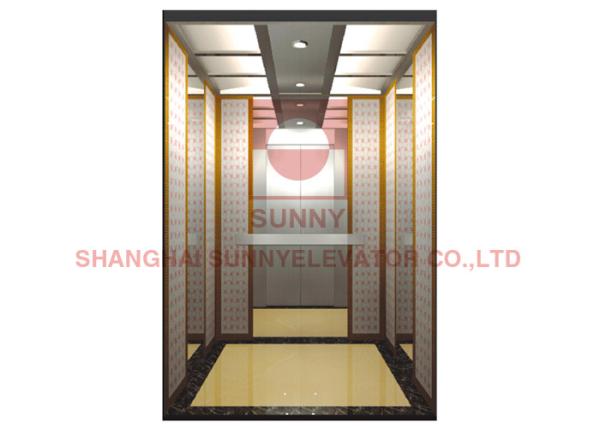 VVVF Gearless Mrl Machine Room Less Elevator 2000kg Load Capacity