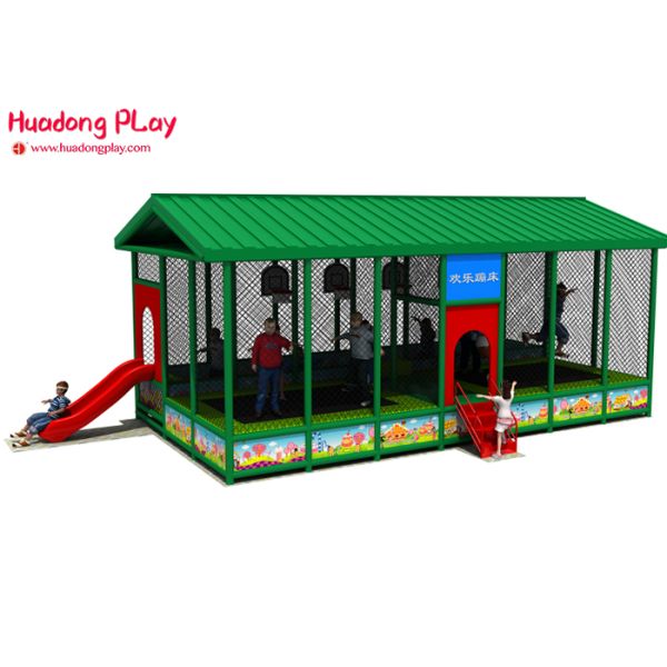 40 Sqm Foam Blocks Kids Indoor Trampoline Kids Fitness Bungee Exercise Customized Color