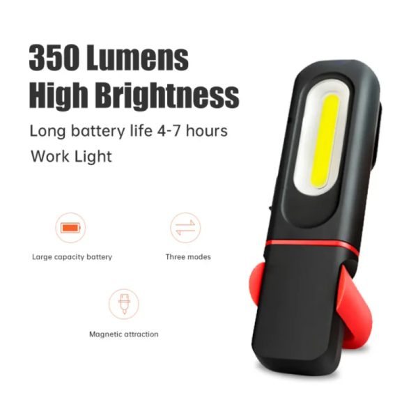 New Car Repair COB Work Light Multi Color Temperature Maintenance Light with Hook and Bracket Charging Multi Functional Light