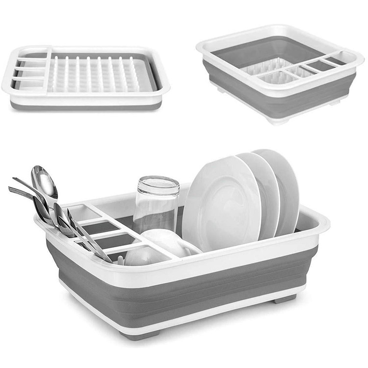 Шкаф хранения кухни шкафа Drainer блюда квадрата 36.5*12CM складывая пластиковый