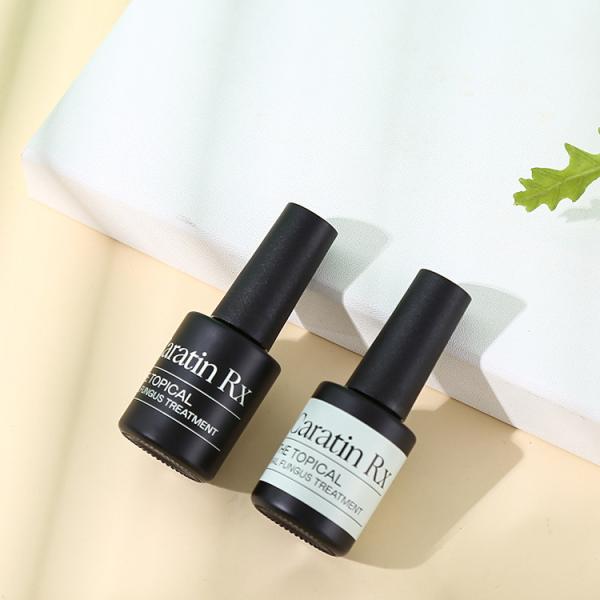 Glass Body Senior PAK Customize Private Label Product 10ml 15ml Empty Unique Black Matte Nail Polish Bottle with Black Cap