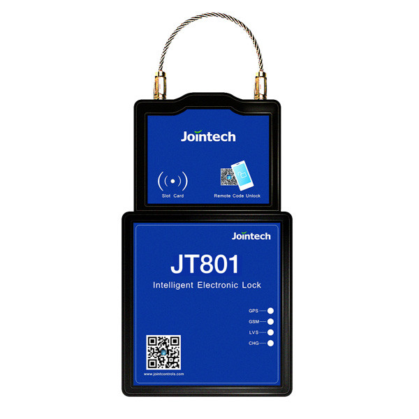 Умный электронный замок JT801 Seal Cable Support 9.23KN Вертикальное усилие на растяжение GPS Smart Lock