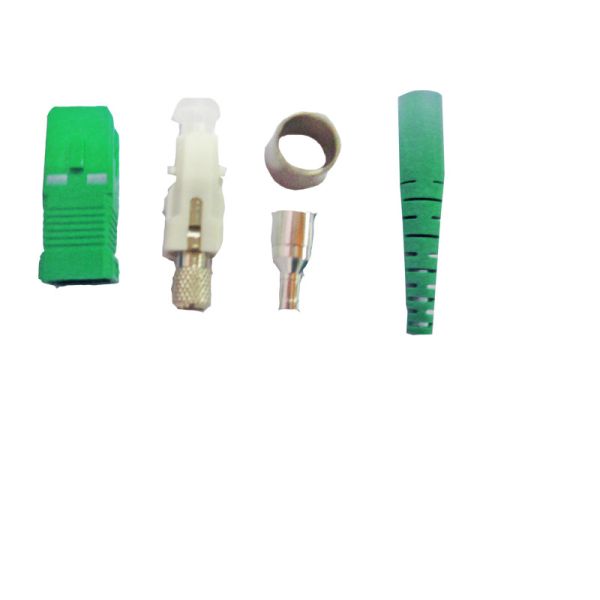 Зеленая расквартировывая потеря возвращения 50dB SC APC 2.0mm аксессуаров оптического волокна