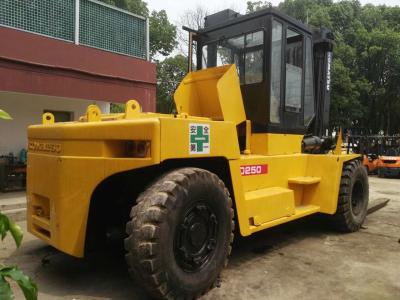 Japanese Heavy Used Diesel Forklift Truck 25 Ton Komatsu FD250 With Side Shifter