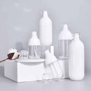 Round Small Travel Plastic Lotion Pump Bottles For Thick Cream Hand Cream 30ml