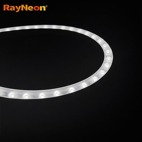 Bande lumineuse néon LED flexible incurvée latérale 24 V silicone, lumière de lavage mural LED flexible IP65