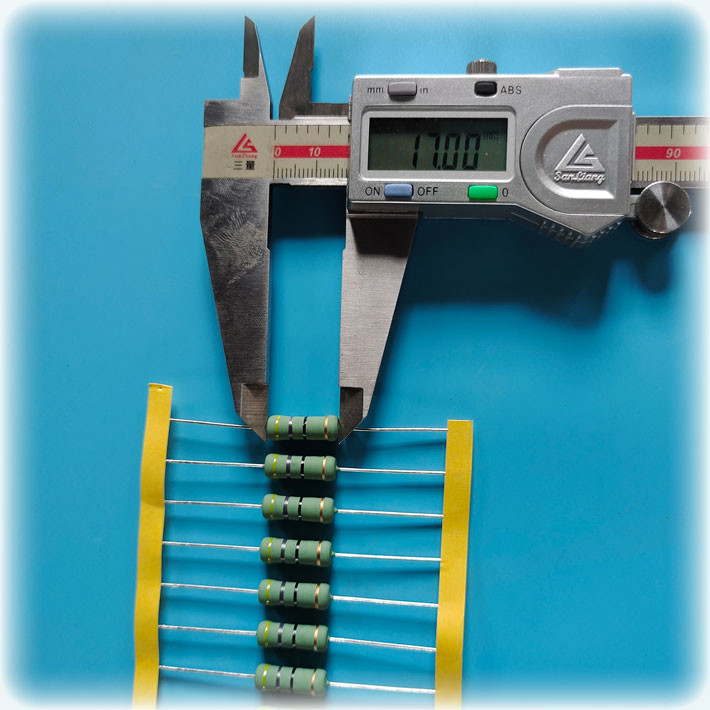 Провод Solderable резистора раны KNP-3W-47-5X155 индуктивный