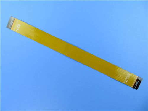 Placa flexível dupla do PWB da camada 0.25mm com reforçador do Polyimide