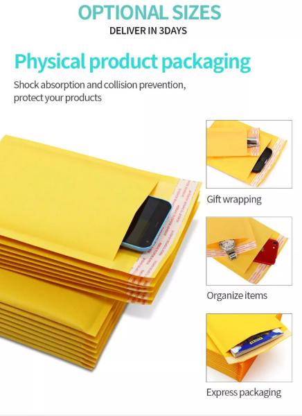 CTCX Envelope Custom Bags Mailers Bag Packaging Kraft Envelopes Padded Logo Shipping Mail Mailing Paper Wholesale Bubble Mailer