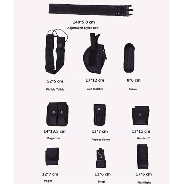 High Wear Resistance Military Duty Belt , Oxford Cloth Police Utility Belt