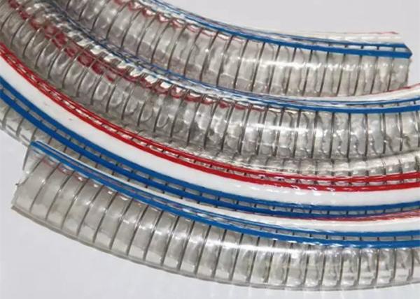 Food Grade PVC Spring Hose , PVC Steel Wire Hose / Pipe / Tube FDA Approved