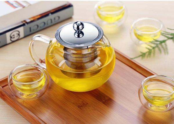 Bule de vidro resistente ao calor do café dos Pyrex, chaleira de chá do vidro de Borosilicate